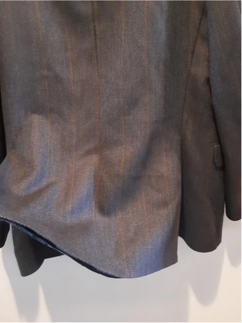 FACONNABLE Sport Coat 41R Model- LAWRENCE Blue Gray Windowpane Double Vent Mint